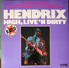 Jimi Hendrix 1978 - Vinile 33 giri LP - High, Live'n Dirty -  Made In U.S.A.