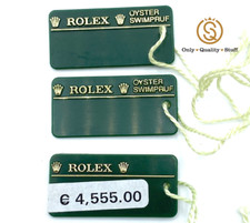 Rolex Tag Oyster Swimpruf Verde Green Explorer II 16570 Originale