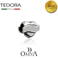Tedora Bead cuore in argento