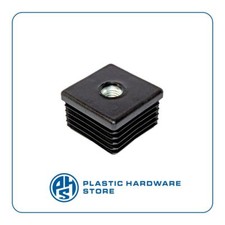 Tappi plastica a lamelle con inserto filettato per tubo quadro -regolabili - PHS