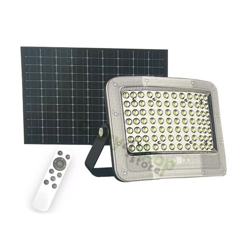 Faro led pannello solare - solare, nero