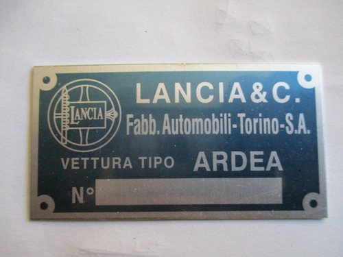 Targa auto epoca - targa,