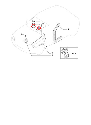 Blocchetto fissaggio paraurti - blocchetto,