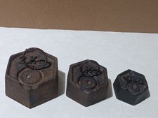 3x Antico Peso Esagonale in