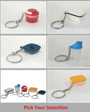 Tupperware Portachiavi Multicolore Mini Contenitore Plastica Bottiglia Giocattolo Collezione