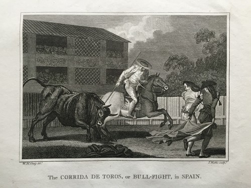 Stampa antica 1805 corrida de - antica,