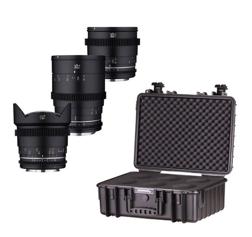 Kit obiettivi samyang vdslr - 3,