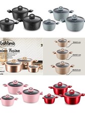 Tris casseruole gran pierre 20-24-28 cm, adatto per tutti i piani cottura.