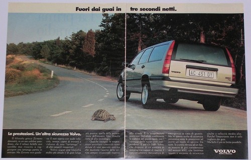 Advert pubblicità 1995 volvo - advert,