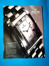 RITAGLIO DI GIORNALE PUBBLICITA' OROLOGIO BULOVA DA COLLEZIONE - (141)