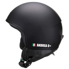 2 adesivi bandiera tricolore stickers gruppo sangue nome racing rally moto a0068