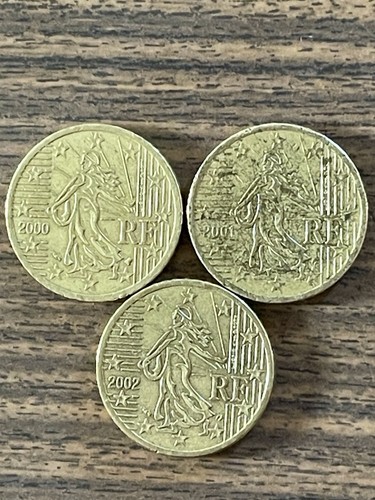 Centesimi euro francesi - centesimi, di