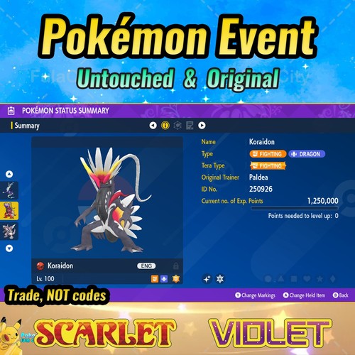 Shiny koraidon evento - shiny, 🟣evento