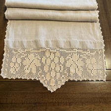 Runner da tavolo vintage lino