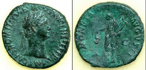 Domiziano asse dea - asse,,