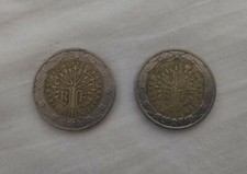 Moneta 2 Euro Rara Liberte Egalite Fraternite 1999 + 2001