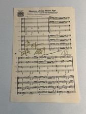 Foglio testo musica autografo