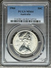 Australia 1966 argento tondo