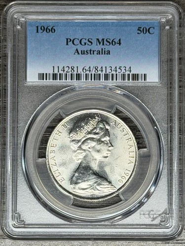 Australia 1966 argento tondo