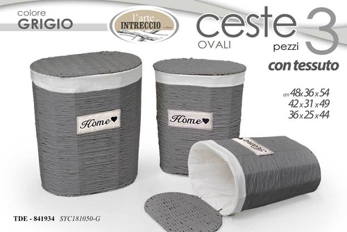 Ceste vimini portabiancheria - 3,