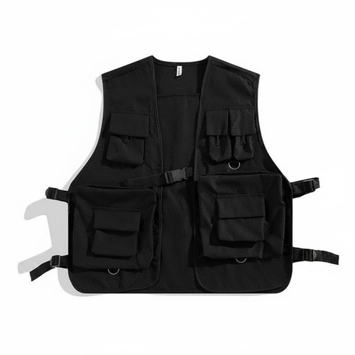 Gilet tattico nero stile - tattico,