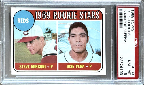 1969 topps 339 steve mingori - 1969,