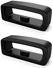 2 x Cinturino Orologio in Gomma Parte Silicone Keeper Anello di Ricambio per Garmin