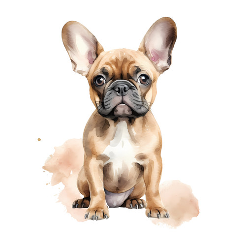 Bulldog francese cane - , auto