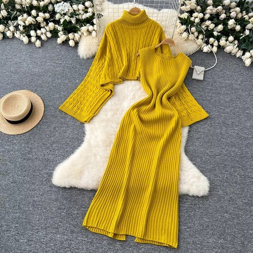 Vestito completo donna set - vestito,