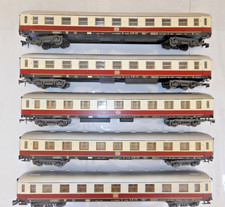 Lotto 5 carrozze TEE passeggeri LIMA scala ZERO 0 1:45  delle DB con restauri