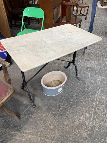 Tavolo vintage con piano - , in