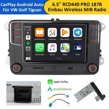 Wireless Carplay Android Auto 6,5" BT RCD440 più RCD330 per VW GOLF CC Radio