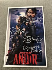 Poster Star Wars Andor firmato da Diego Luna & Cast - con certificato di autenticità - raro TV da collezione