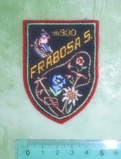 PATCH TOPPA VINTAGE SKI/SCI "FRABOSA S." RICAMATA