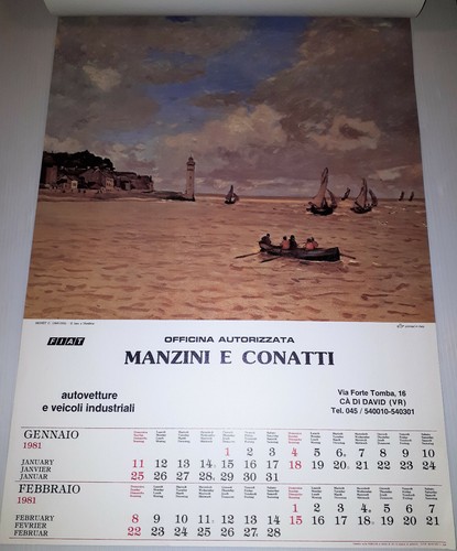 1981 calendario manzini - 1981,