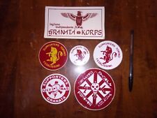 6 Adesivi ultras granata Torino. Korps fedelissimi. Originali anni 80