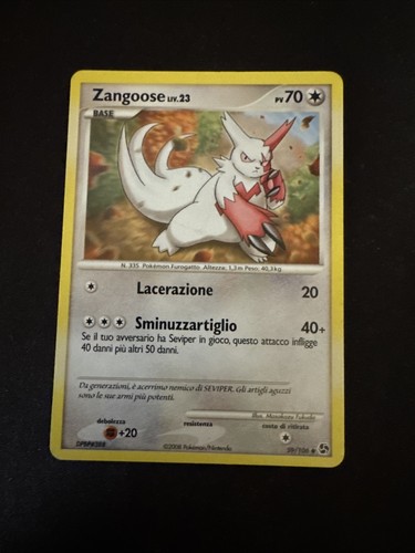 Carta zangoose 106 incontri - carta,