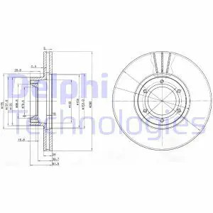 Disco freno ventilato - 2x,