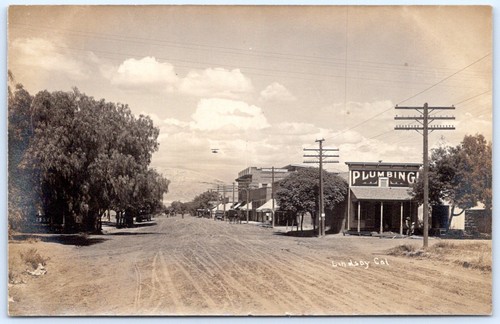 Cartolina rppc lindsay - cartolina, ca