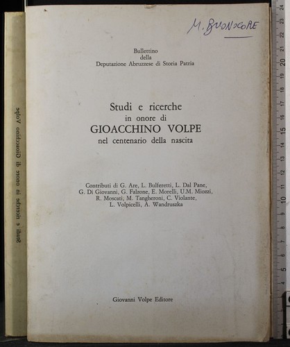 Studi nel centenario della - studi,