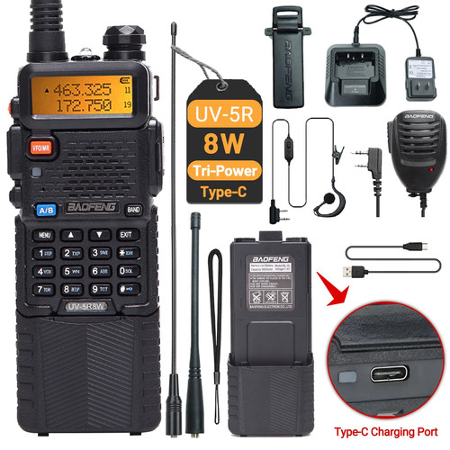 3800mah talkie walkie - uv-5r, 8w