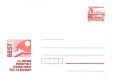 13251 - YUGOSLAVIA - CARTOLERIA - PING PONG PING PONG 1999