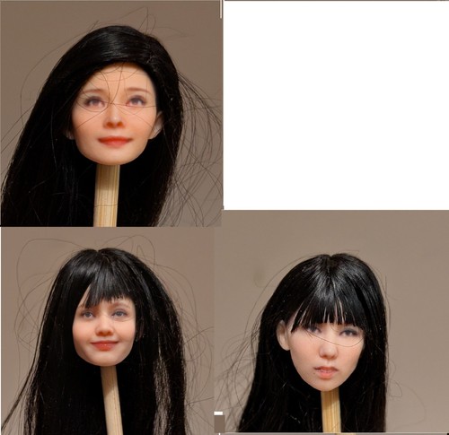 Scultura testa ragazza 12 - ragazza, 1/12