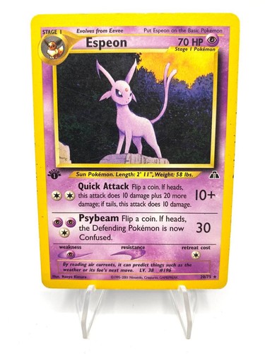 Carta pokemon espeon - espeon, set