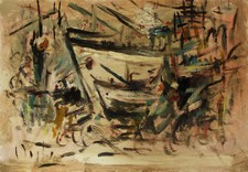 NAVE AL PORTO - ALVARO DANTI - Dipinto Originale 50x35