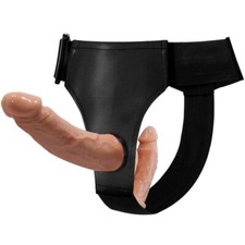 STRAP ON INDOSSABILE DONNA UOMO DOPPIO PENE DILDO PENETRAZIONE ANALE VAGINALE