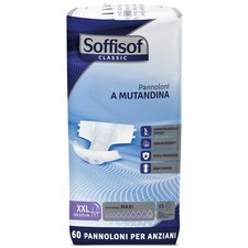 60x Soffisof Pannoloni con Adesivi Maxi M, L e XXL - Classic - Formato Scorta