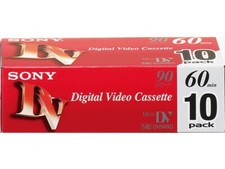 Sony 10DVM60R3 10 Confezioni Mini DV 60 Videocassetta Digitale Nastro Giappone