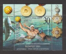 8718- Jugoslavia, Jugoslavia, s/foglio Michel BL 51 ** MNH - sport, pallanuoto