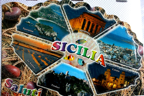 Cartolina sicilia saluti - cartolina,